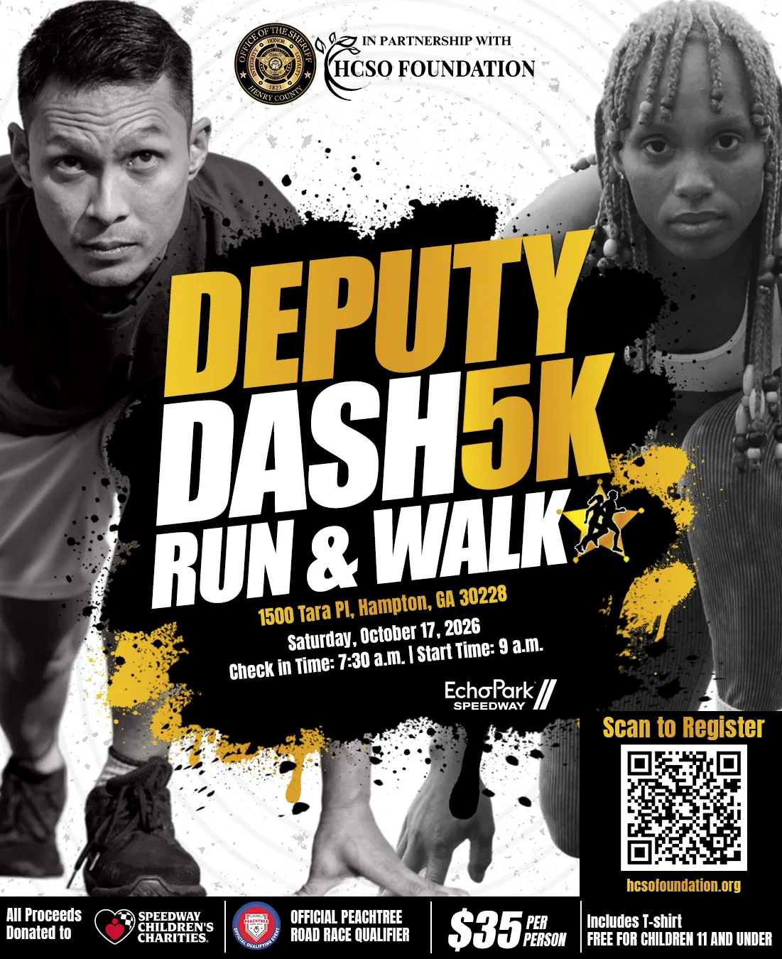 Deputy Dash 5K Run and Walk flyer