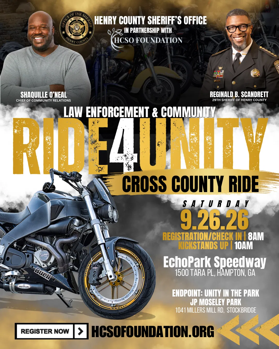 Ride4Unity Cross County Ride flyer